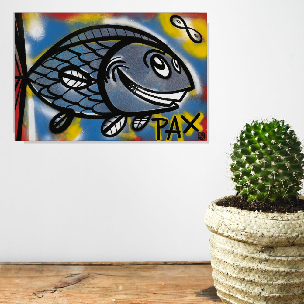 Pax (a life aquatic) - Lebo Steel Mineral Print